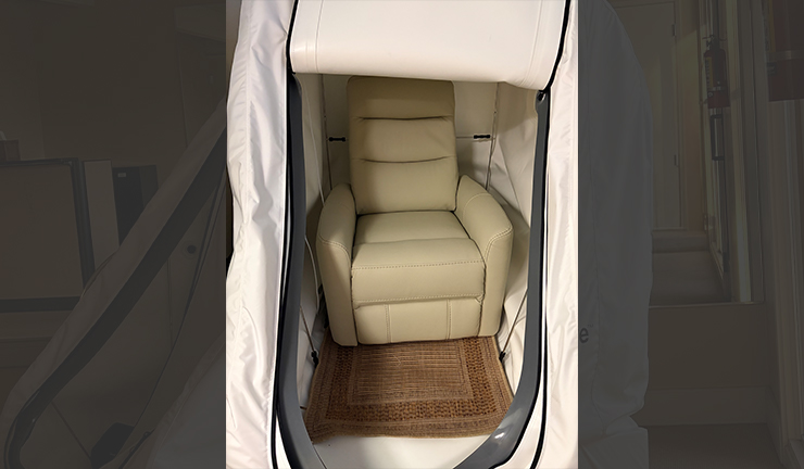 mhbot vertical treatment interior of DiSiena & Irvine Chiropractic, Brain Wellness, and Nutrition