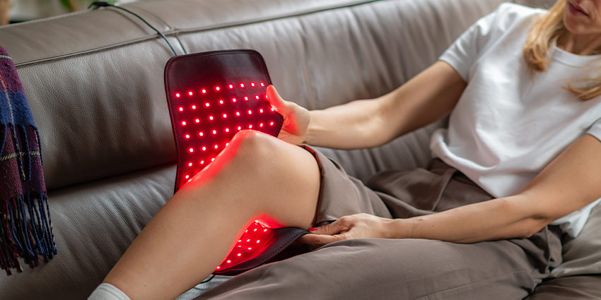 patient receiving light therapy in Irvine 