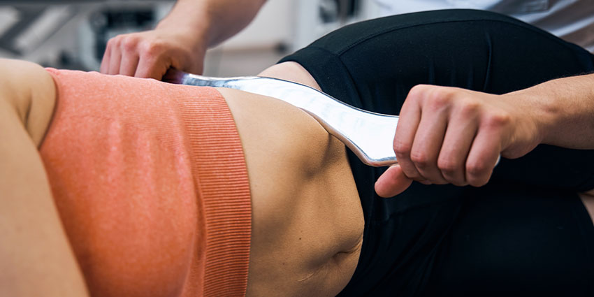 patient receiving graston technique in Irvine