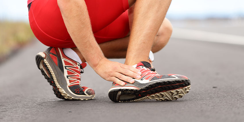 patient needing ankle pain chiropractor in Irvine